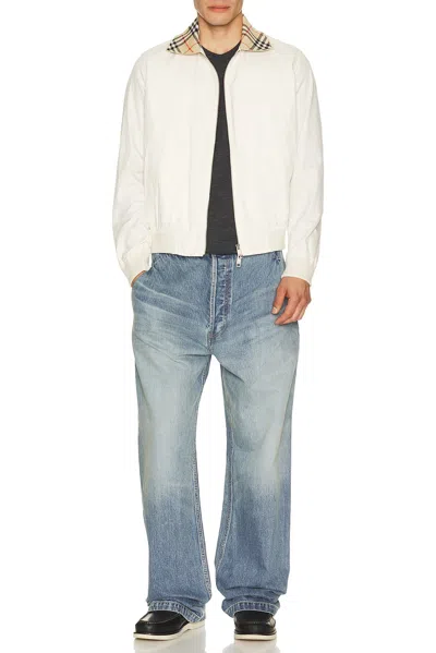 Burberry Glenfields Bomber In White