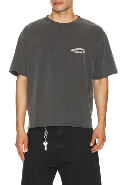 Remington Stone Eagle Tee In Black