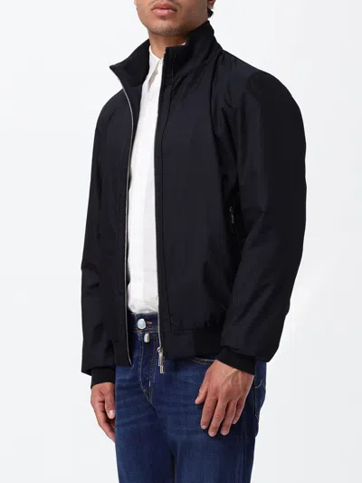 Moorer Polyester Bomber Jacket In Black