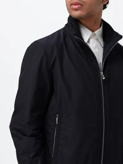 Moorer Polyester Bomber Jacket In Black