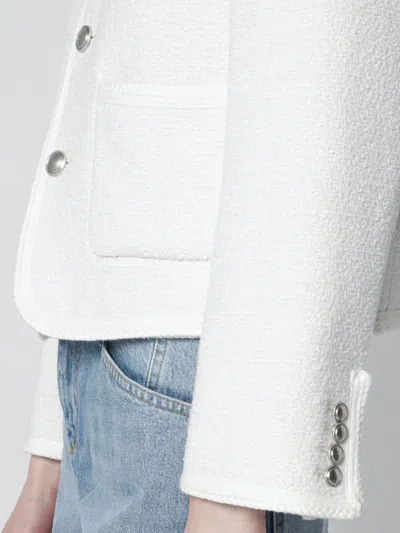 Dunst Button Jacket In White