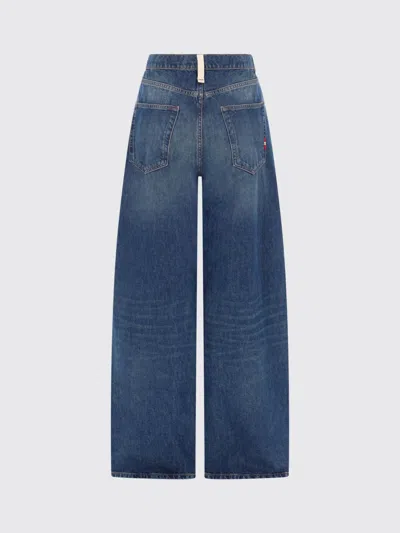 Amish Danielle Drawstring Jeans In Denim In Blue