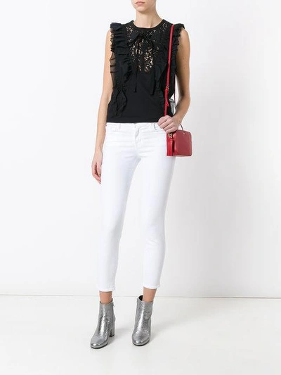 Shop J Brand Cropped Jeans - White