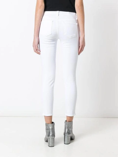 Shop J Brand Cropped Jeans - White