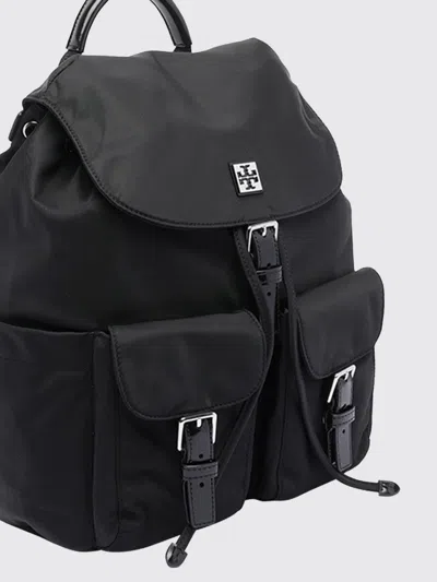 Tory Burch Functional Nylon Backpack With Multiple Pockets In Black