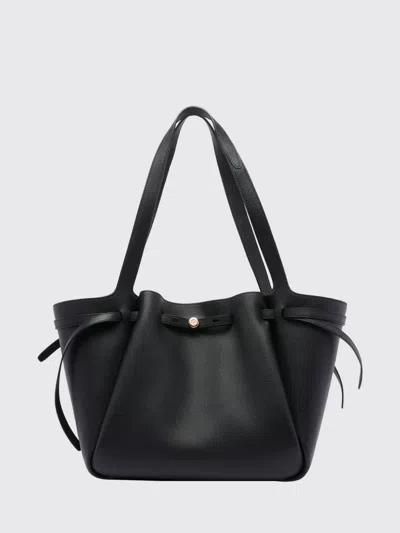 Tory Burch Saint Laurent Cassandre Leather Bucket Bag In Black