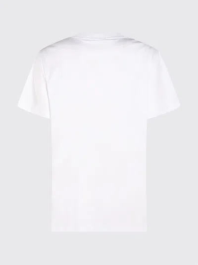 Ganni Basic Jersey Cherry Relaxed T-shirt In White