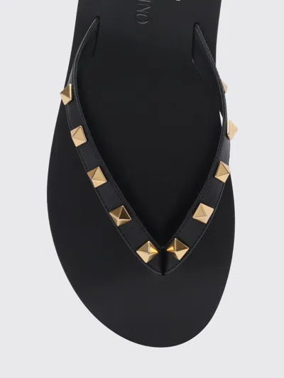 Valentino Garavani Black Cp Leather Sneakers In Black