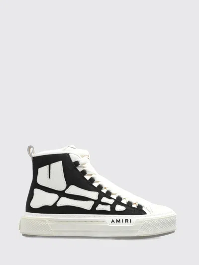 Amiri Premium Leather Sneakers With Pull-tab And Rubber Toe Cap In Multi