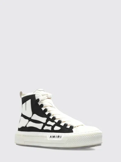 Amiri Premium Leather Sneakers With Pull-tab And Rubber Toe Cap In Multi