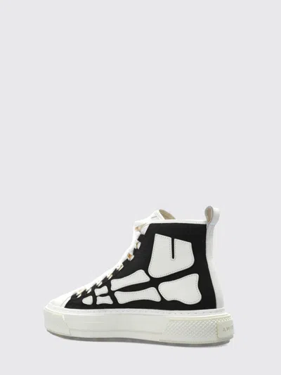 Amiri Premium Leather Sneakers With Pull-tab And Rubber Toe Cap In Multi