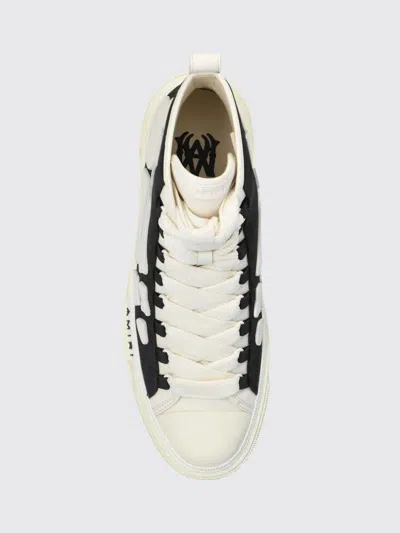 Amiri Premium Leather Sneakers With Pull-tab And Rubber Toe Cap In Multi