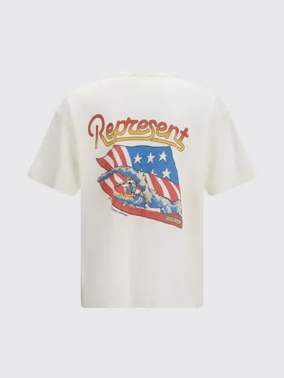 Represent T-shirt Men In White