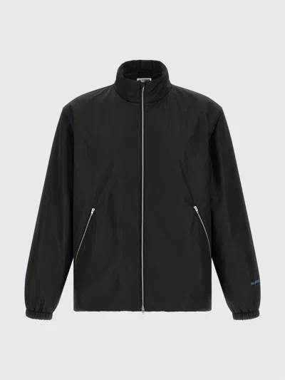 Jil Sander Midnight Blue Polyester Jacket In Black