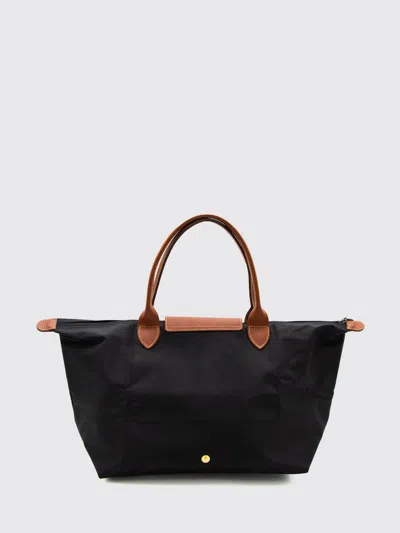 Longchamp Le Pliage Medium Folding Tote Bag In Black