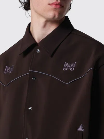 Needles Coat Men In Brown