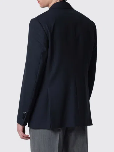 Lardini Tailored Cardigan In Pure Virgin Wool With Classic Lapel In Multi
