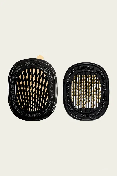 Diptyque Car Diffuser With 34 Blvd. Insert In Black