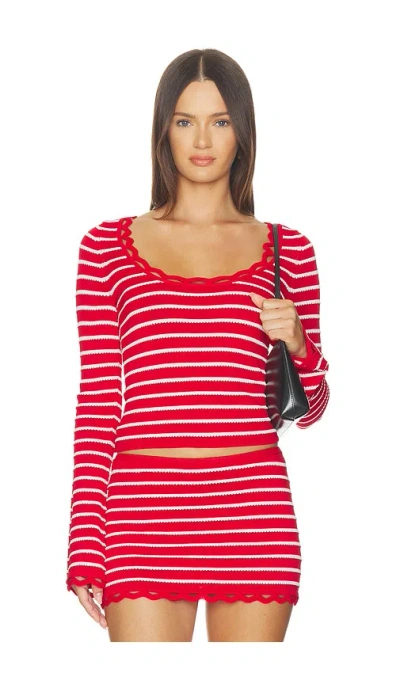 Solid & Striped The Penelope Top In Red