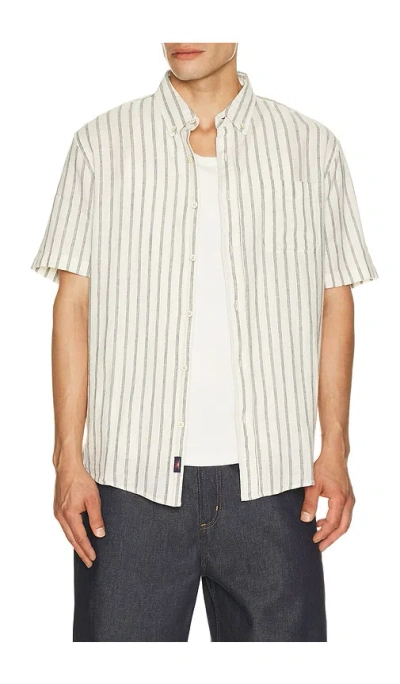 Faherty Breeze Shirt Moonlight Stripe In Multi