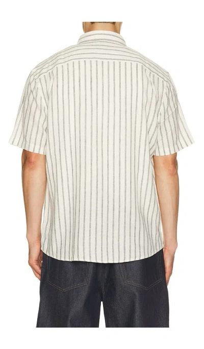 Faherty Breeze Shirt Moonlight Stripe In Multi