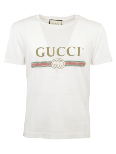 Gucci Print T-shirt In White