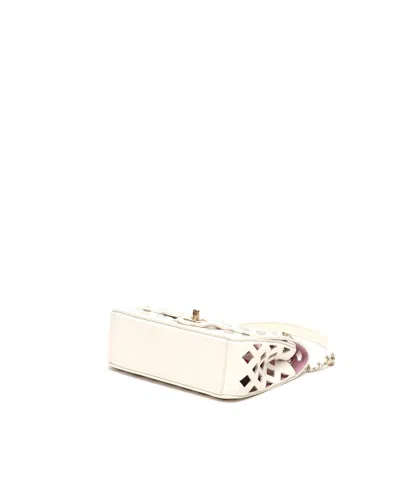 Pre-owned Chanel Mini Rectangular 2021 See Through Flap Bag In White