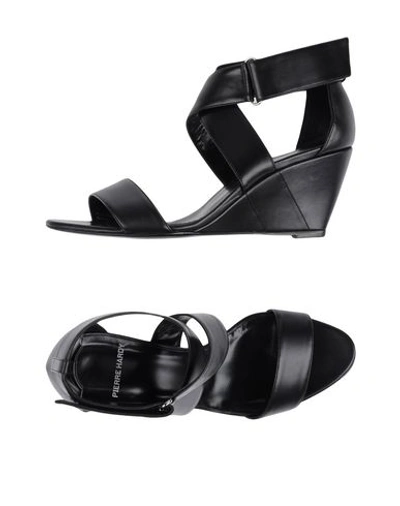 Shop Pierre Hardy Sandals In Black