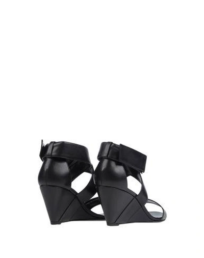 Shop Pierre Hardy Sandals In Black