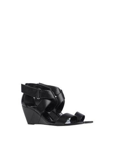 Shop Pierre Hardy Sandals In Black