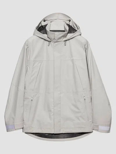 Prada Technical Fabric Jacket In Gray