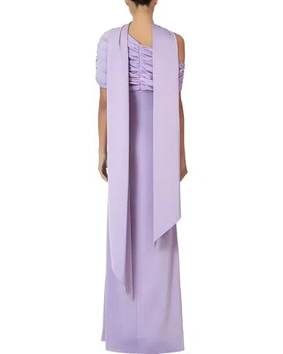 Emma Way Solid Maxi Dress In Purple