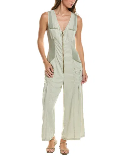 Xcvi Macgowan Crop Jumpsuit In Green