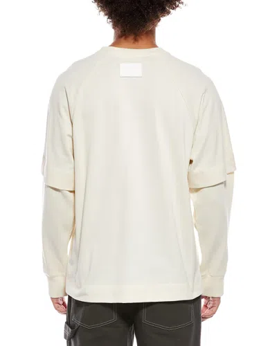Helmut Lang Double Layer Waffle T-shirt In Neutral
