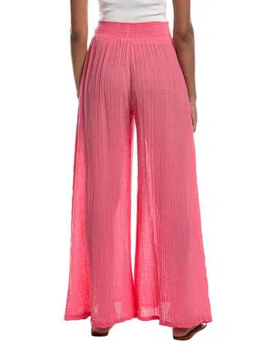 Michael Stars Simba Extra Wide Pant In Pink