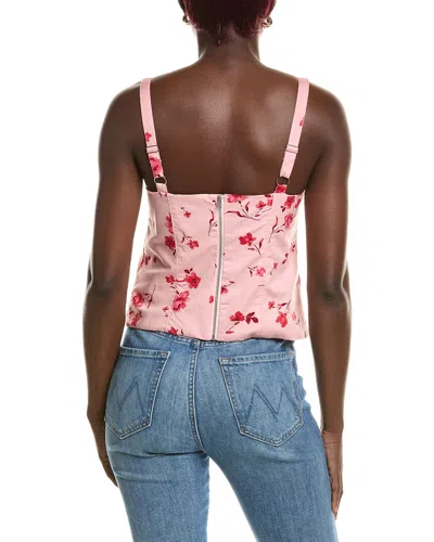 Cece Square Neck Tank Top In Pink