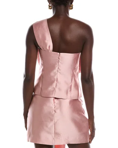 Rmn Studios Luxe Satin Twill Top In Pink