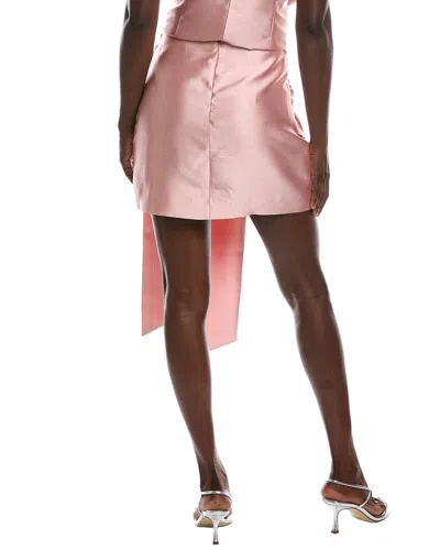 Rmn Studios Luxe Satin Twill Mini Skirt In Pattern