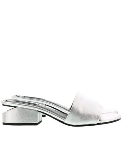 Shop Alexander Wang Lou Sandals In Silver