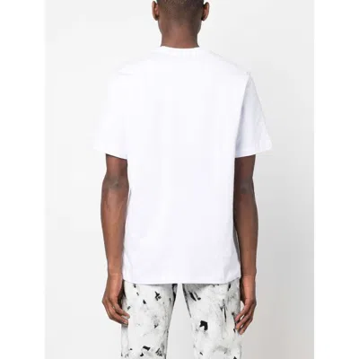 Msgm Logo-lettering Print Cotton T-shirt In White