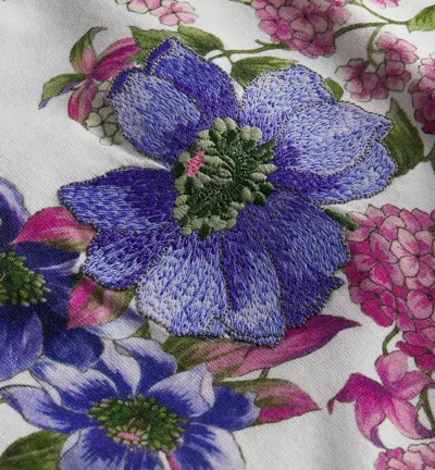 Dior Embroidered Fitted T-shirt In White