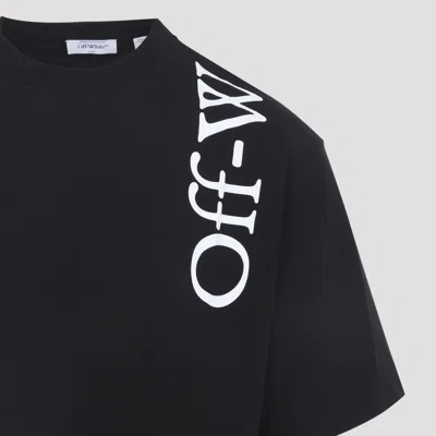 Off-white Off White Vertical Bookish Skate Cotton T-shirt In Black
