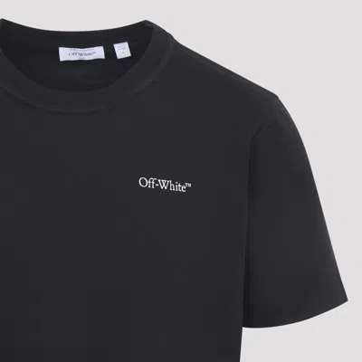 Off-white Small Bookish Regular Short Sleeve T-shirt In Black