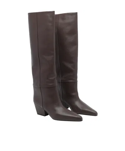 Paris Texas Pointed-toe Boots In Brown