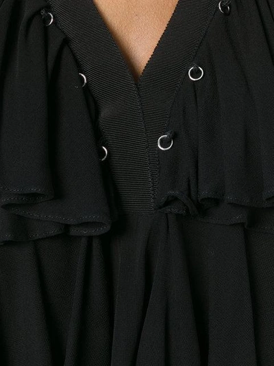 Shop Givenchy Ruffled Sleeveless Top - Black