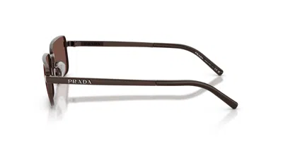 Prada Rectangle-frame Sunglasses In Brown