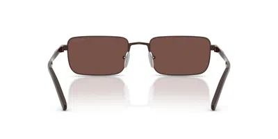Prada Rectangle-frame Sunglasses In Brown