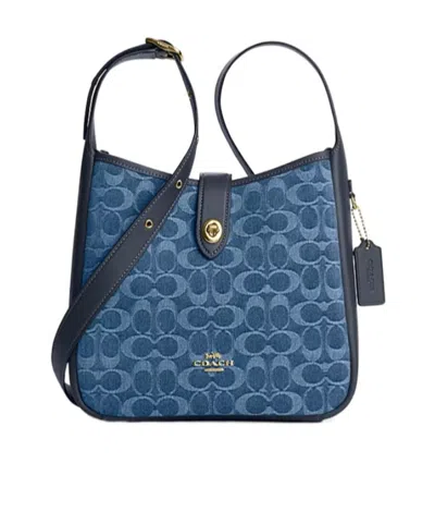 Coach Hadley Convertible Crossbody Bag In Signature Denim In Blue