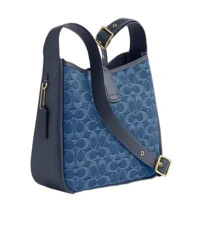 Coach Hadley Convertible Crossbody Bag In Signature Denim In Blue