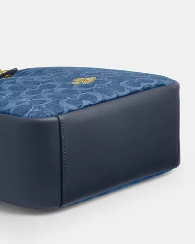 Coach Hadley Convertible Crossbody Bag In Signature Denim In Blue